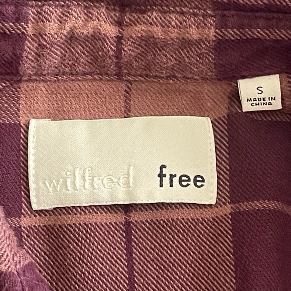 Aritzia Wilfred Free Veronika Buffalo Check Dress Size S Flannel Oversized Soft - Picture 11 of 12